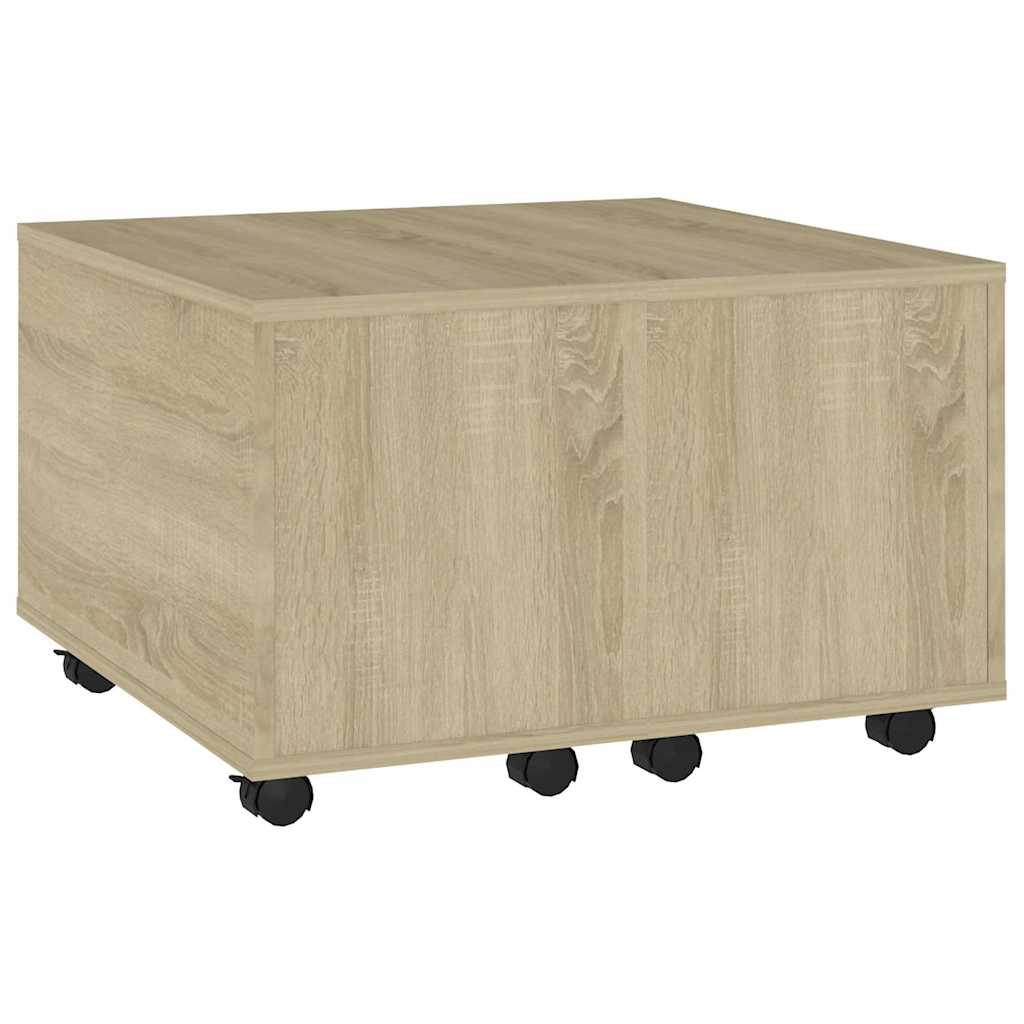 806861 vidaXL Coffee Table Sonoma Oak 60x60x38 cm Engineered Wood