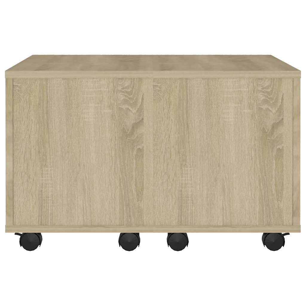 806861 vidaXL Coffee Table Sonoma Oak 60x60x38 cm Engineered Wood