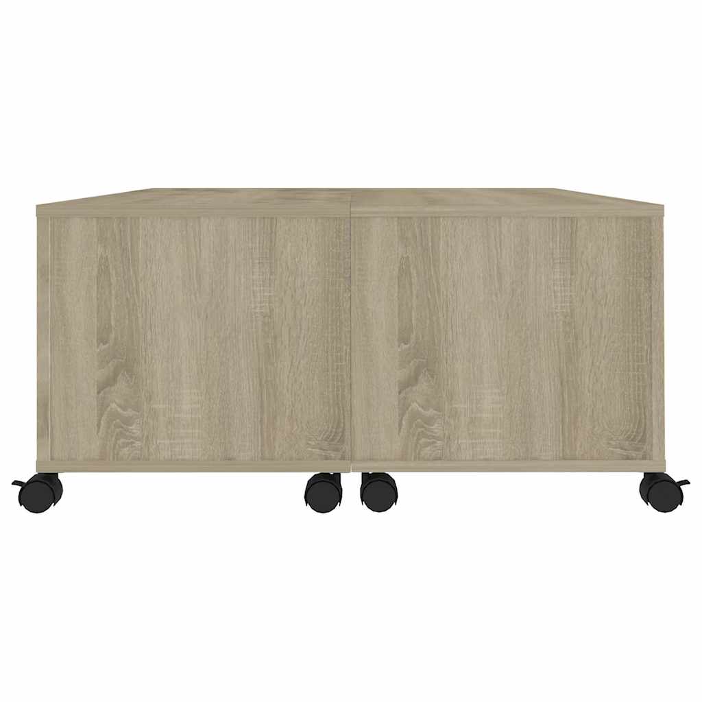 806870 vidaXL Coffee Table Sonoma Oak 75x75x38 cm Engineered Wood