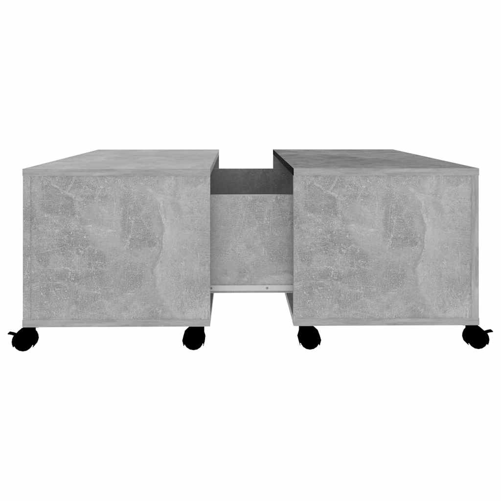 806871 vidaXL Coffee Table Concrete Grey 75x75x38 cm Engineered Wood