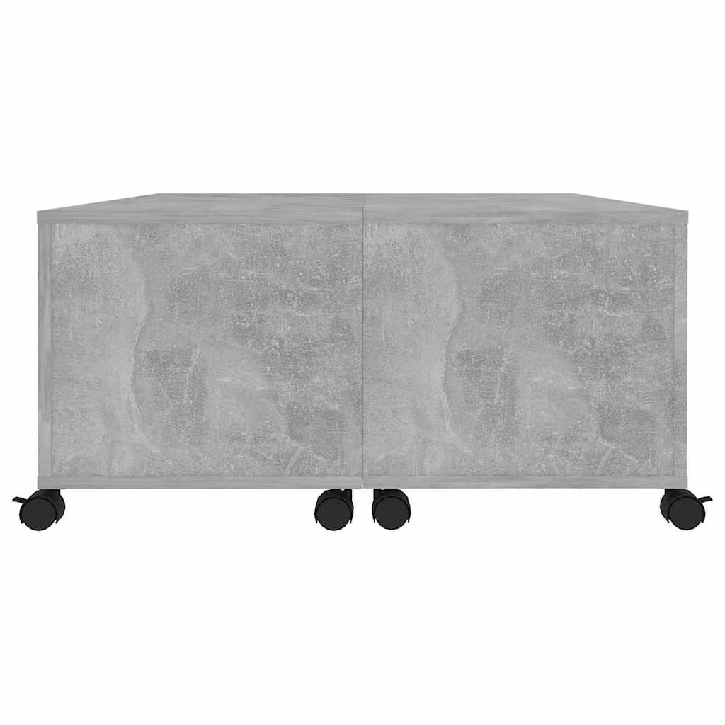 806871 vidaXL Coffee Table Concrete Grey 75x75x38 cm Engineered Wood