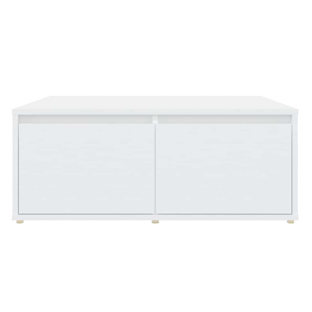 806876 vidaXL Coffee Table White 80x80x31 cm Engineered Wood