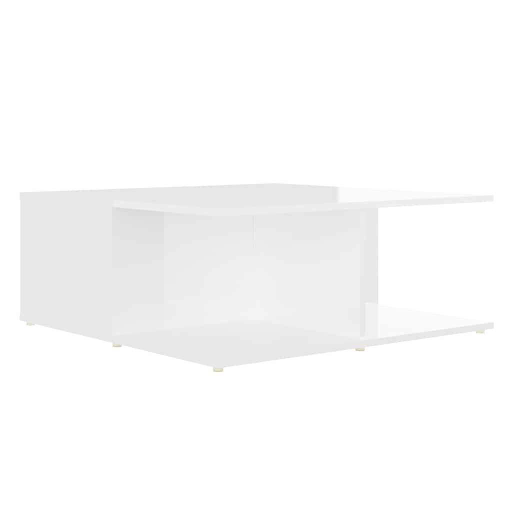 806876 vidaXL Coffee Table White 80x80x31 cm Engineered Wood