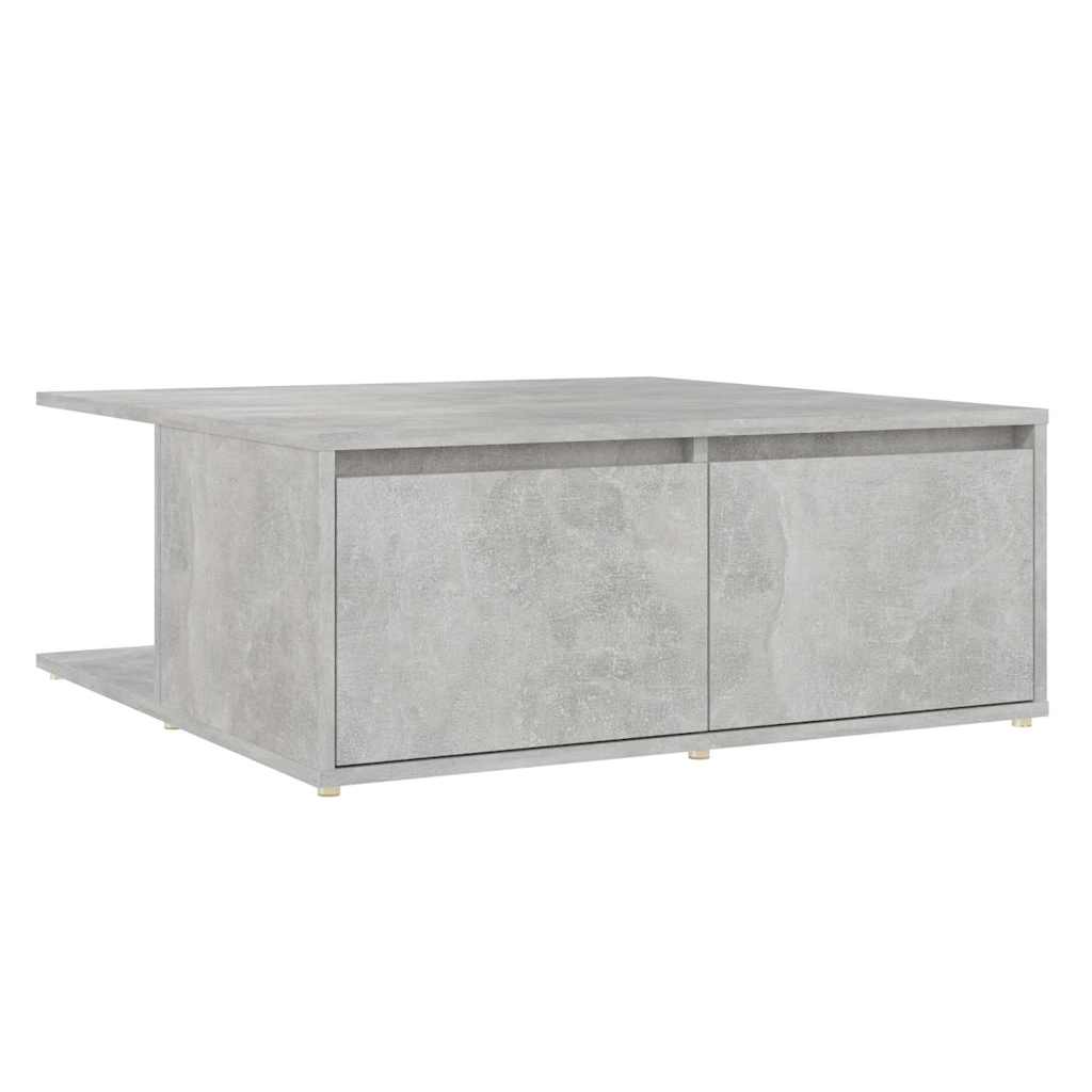 806880 vidaXL Coffee Table Concrete Grey 80x80x31 cm Engineered Wood