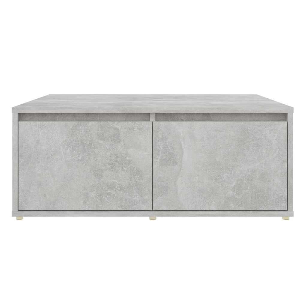 806880 vidaXL Coffee Table Concrete Grey 80x80x31 cm Engineered Wood