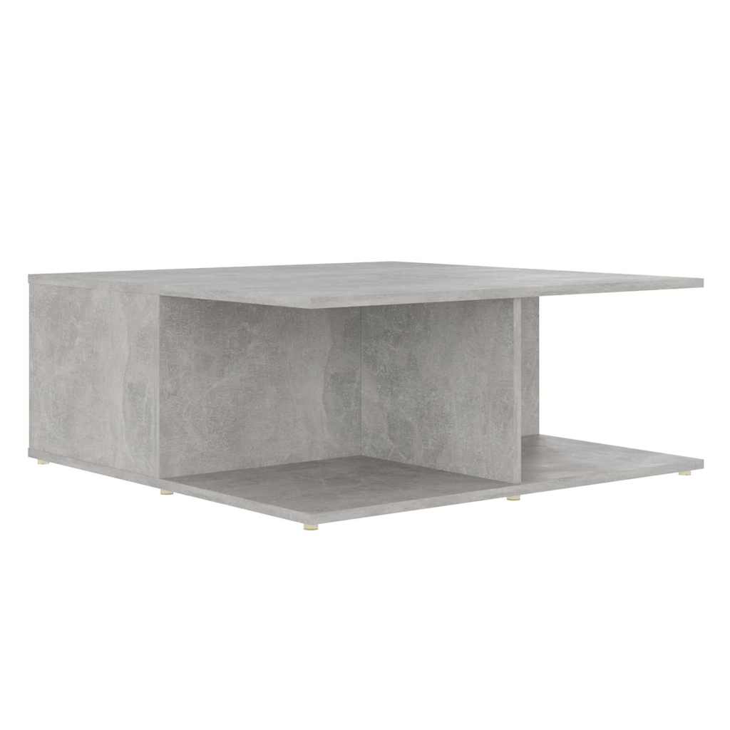 806880 vidaXL Coffee Table Concrete Grey 80x80x31 cm Engineered Wood