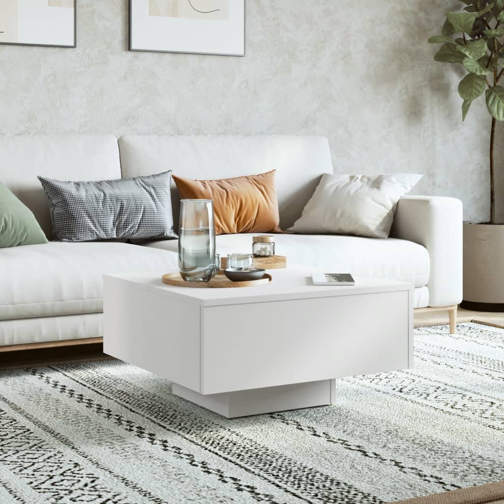 vidaXL Coffee Table White 60x60x31.5 cm Engineered Wood