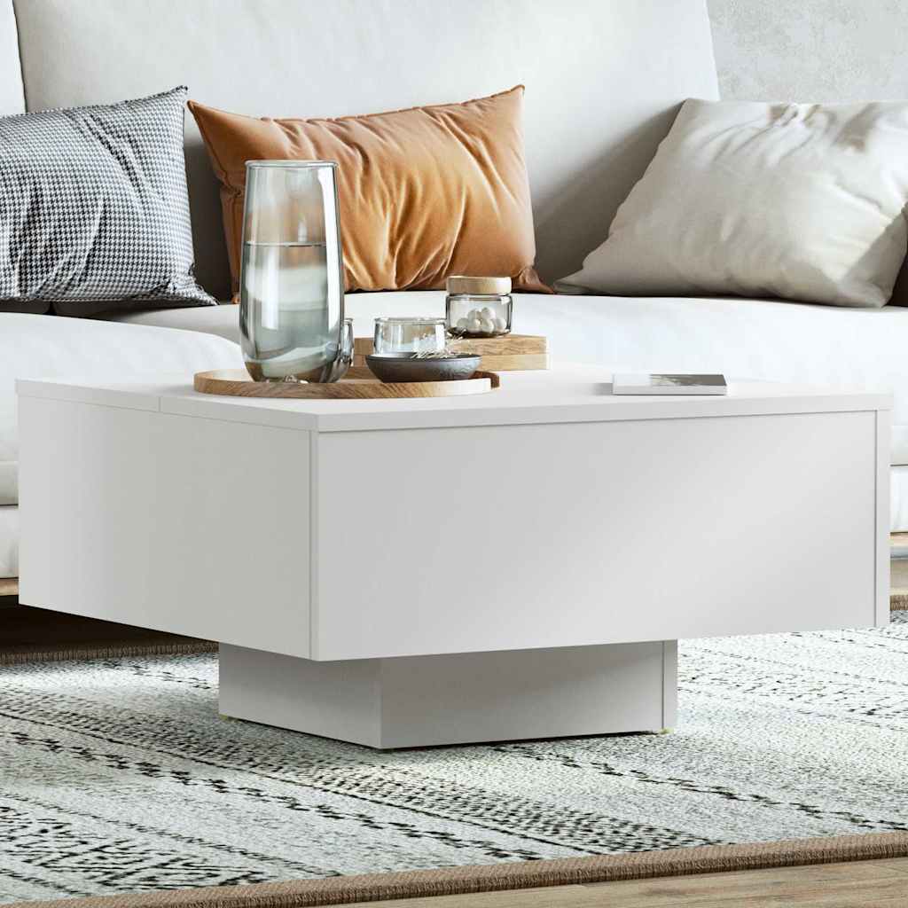 806885 vidaXL Coffee Table White 60x60x31,5 cm Engineered Wood