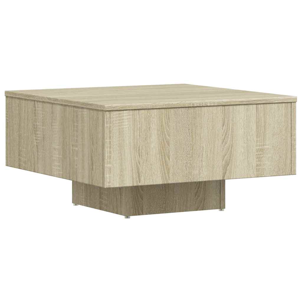806888 vidaXL Coffee Table Sonoma Oak 60x60x31,5 cm Engineered Wood