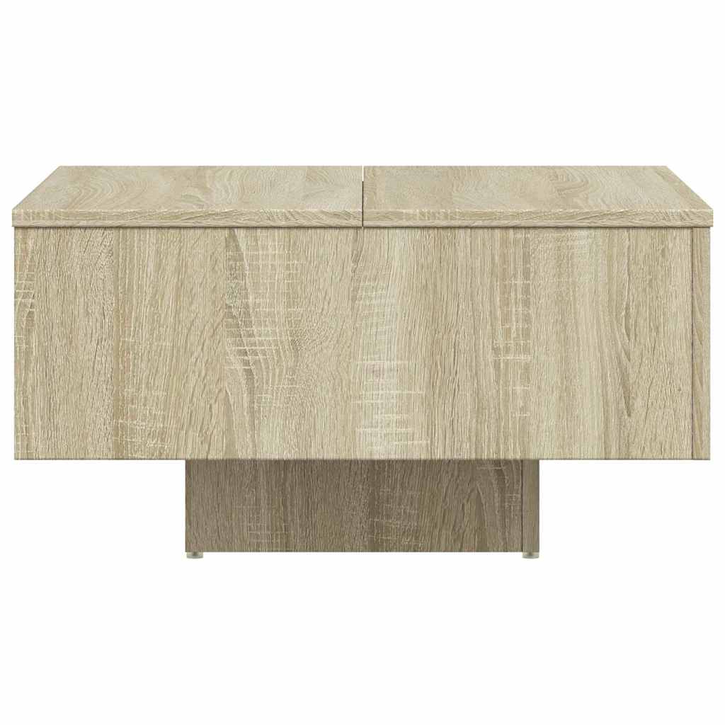 806888 vidaXL Coffee Table Sonoma Oak 60x60x31,5 cm Engineered Wood