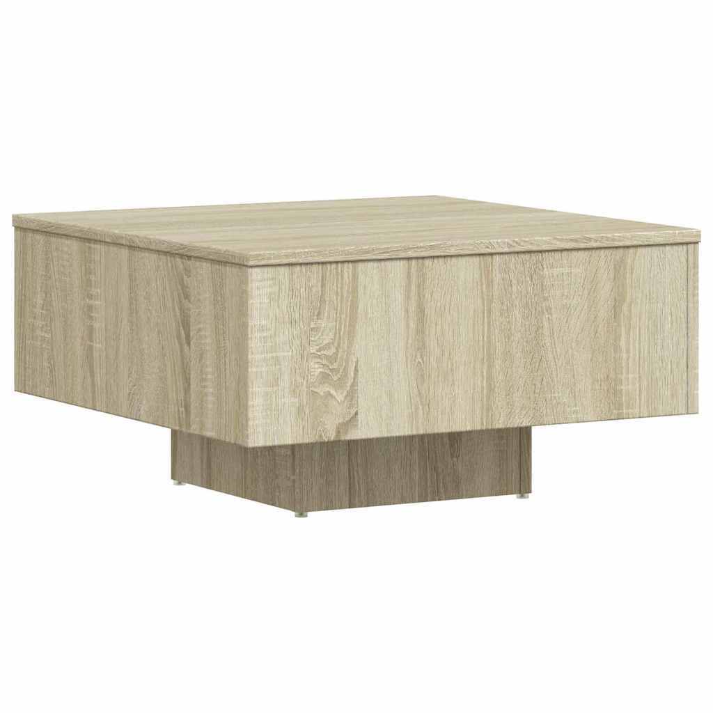 806888 vidaXL Coffee Table Sonoma Oak 60x60x31,5 cm Engineered Wood