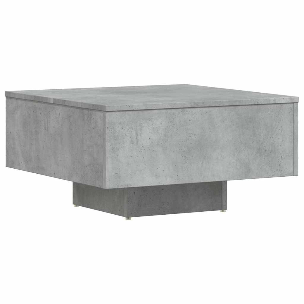 806889 vidaXL Coffee Table Concrete Grey 60x60x31,5 cm Engineered Wood