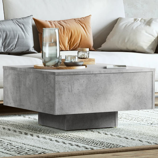 Coffee Table Concrete Grey 60x60x31.5 cm Engineered Wood