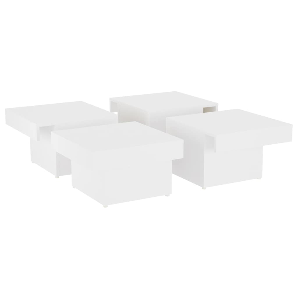 806912 vidaXL Coffee Table White 90x90x28 cm Engineered Wood