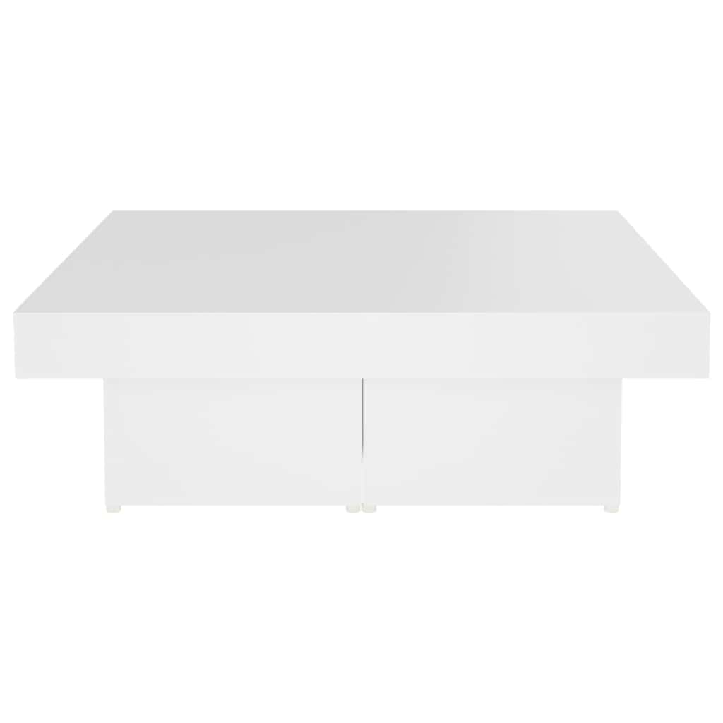 806912 vidaXL Coffee Table White 90x90x28 cm Engineered Wood