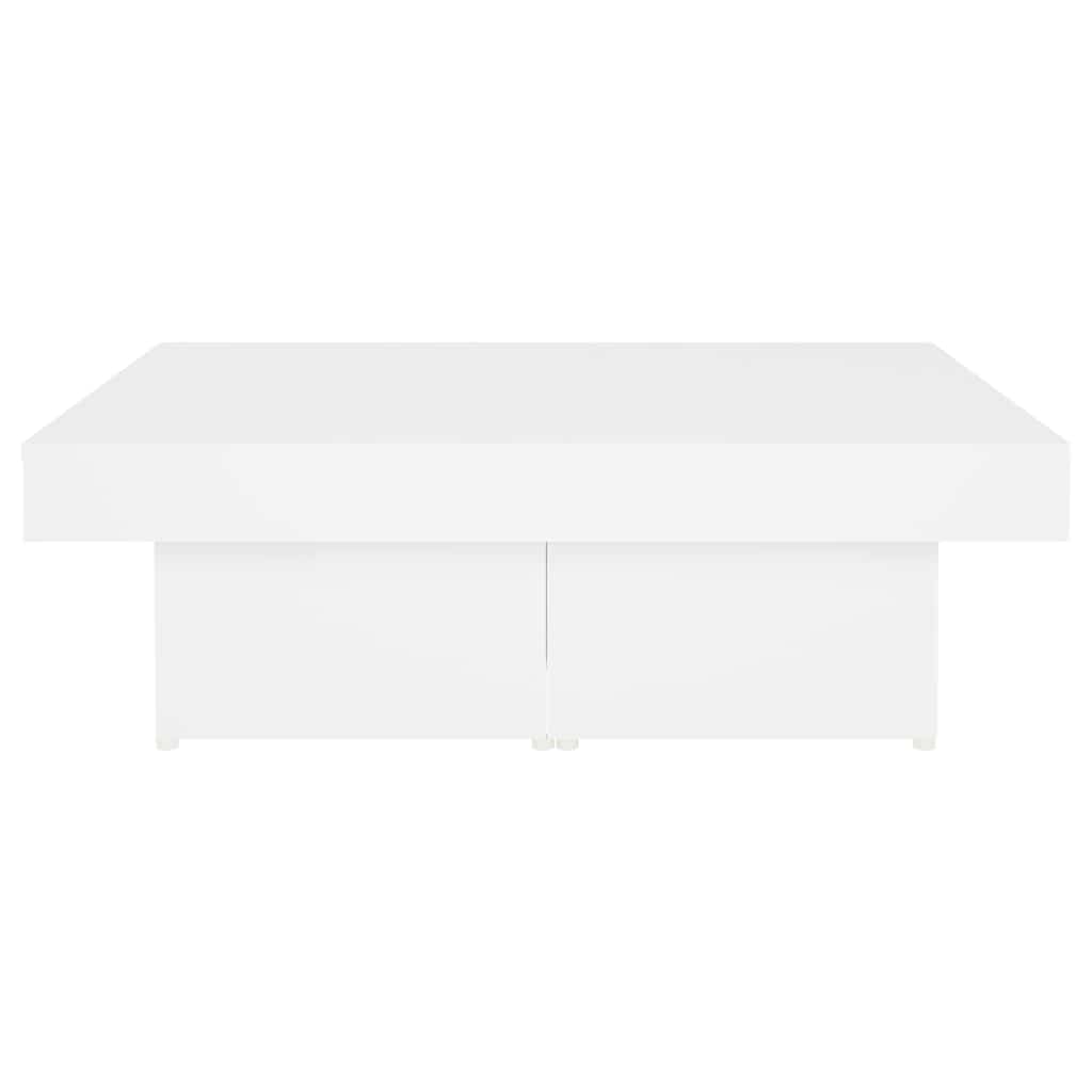 806912 vidaXL Coffee Table White 90x90x28 cm Engineered Wood