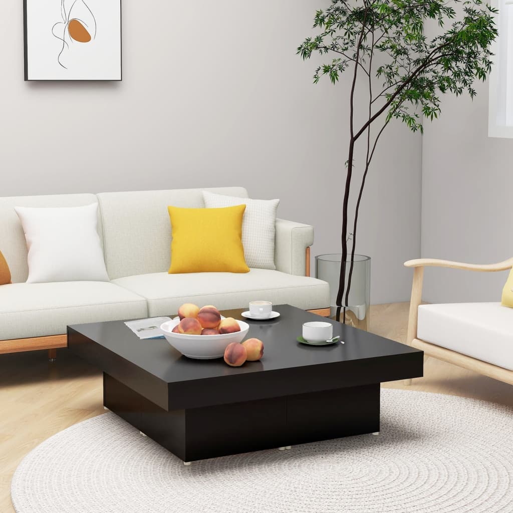 Coffee Table | Black | Engineered wood | Medium | Modern | Coffee Table