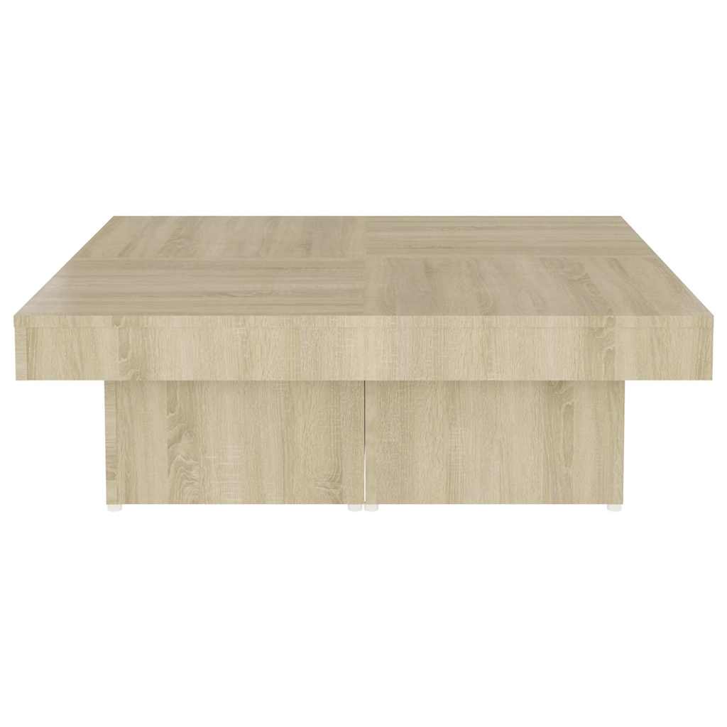 806915 vidaXL Coffee Table Sonoma Oak 90x90x28 cm Engineered Wood