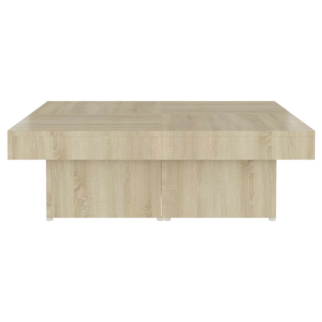 806915 vidaXL Coffee Table Sonoma Oak 90x90x28 cm Engineered Wood