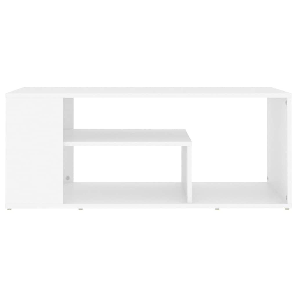 806921 vidaXL Coffee Table White 100x50x40 cm Engineered Wood