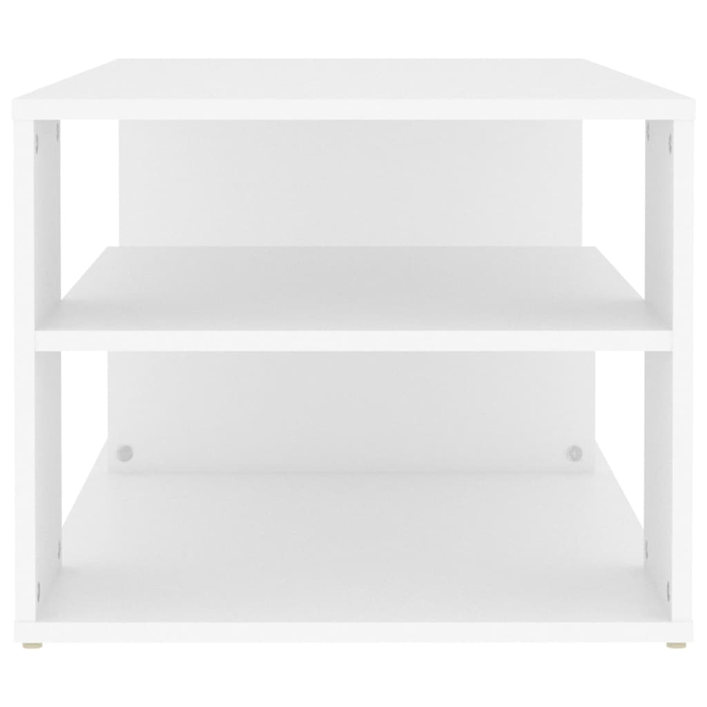 806921 vidaXL Coffee Table White 100x50x40 cm Engineered Wood