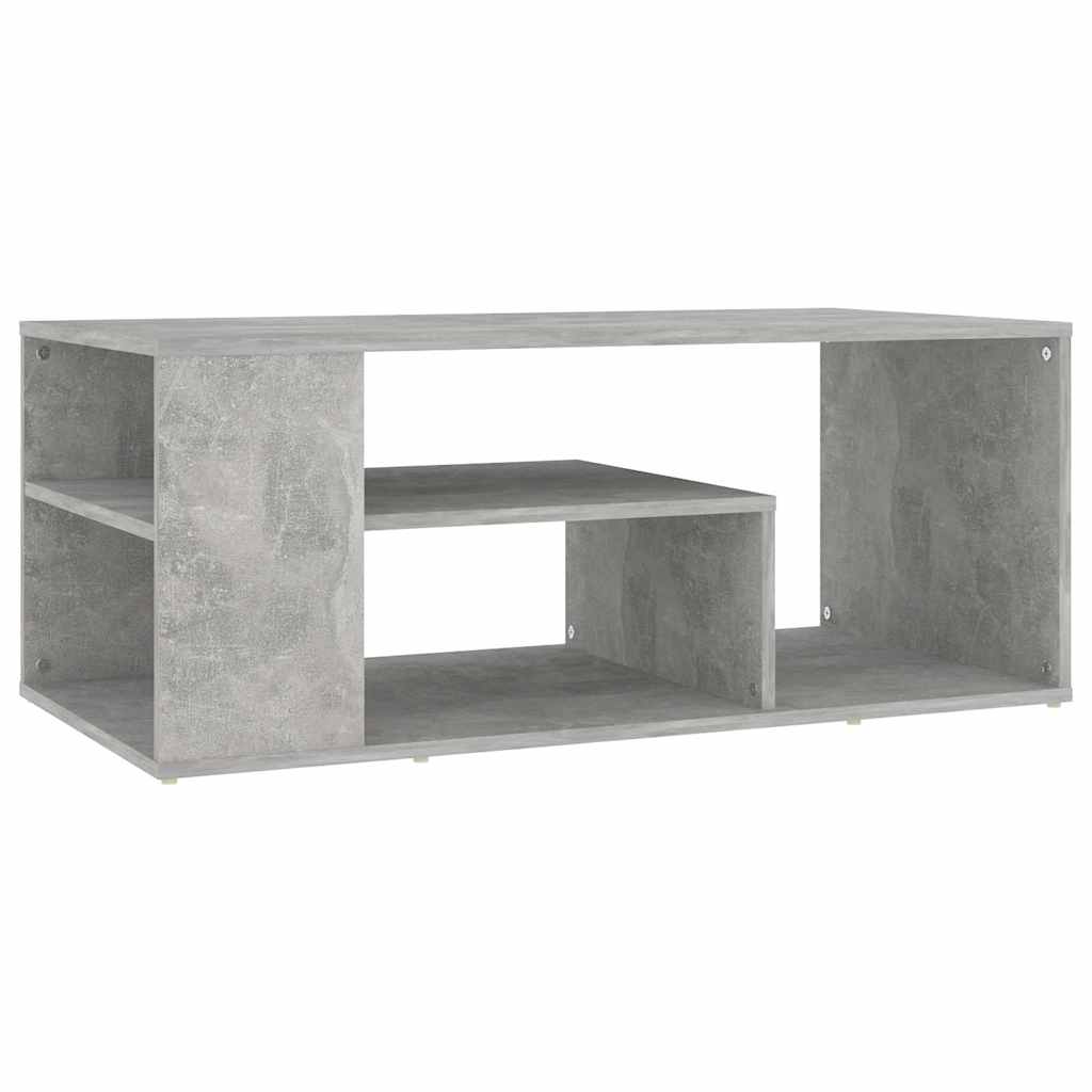 806925 vidaXL Coffee Table Concrete Grey 100x50x40 cm Engineered Wood