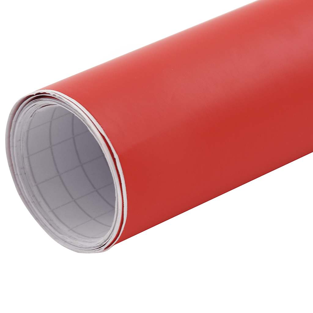 210710 vidaXL Car Films 2 pcs Matt Red 100x150 cm