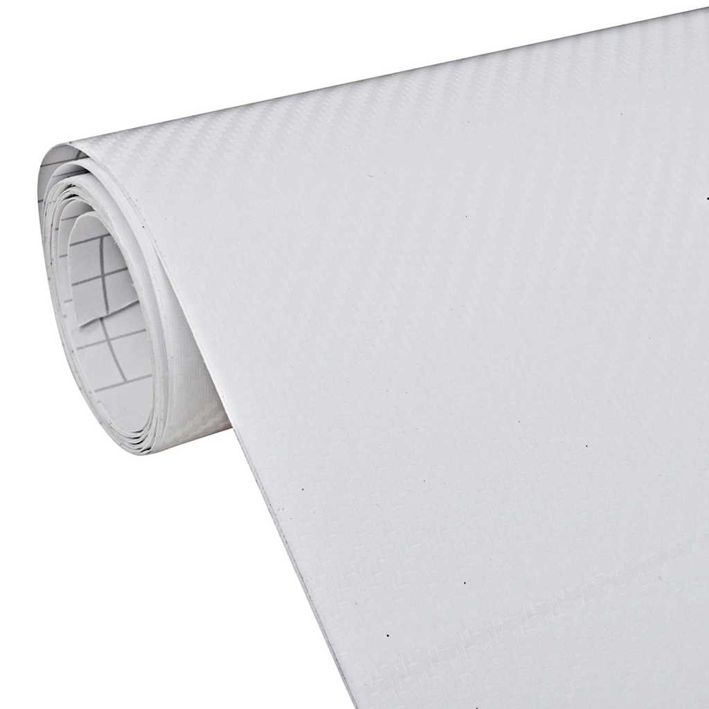 210719 vidaXL Car Films 2 pcs 3D White 100x150 cm