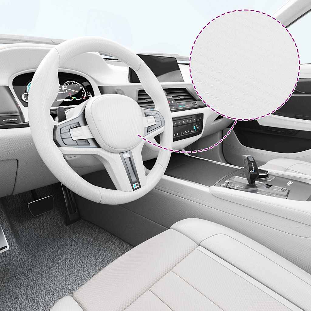 210719 vidaXL Car Films 2 pcs 3D White 100x150 cm