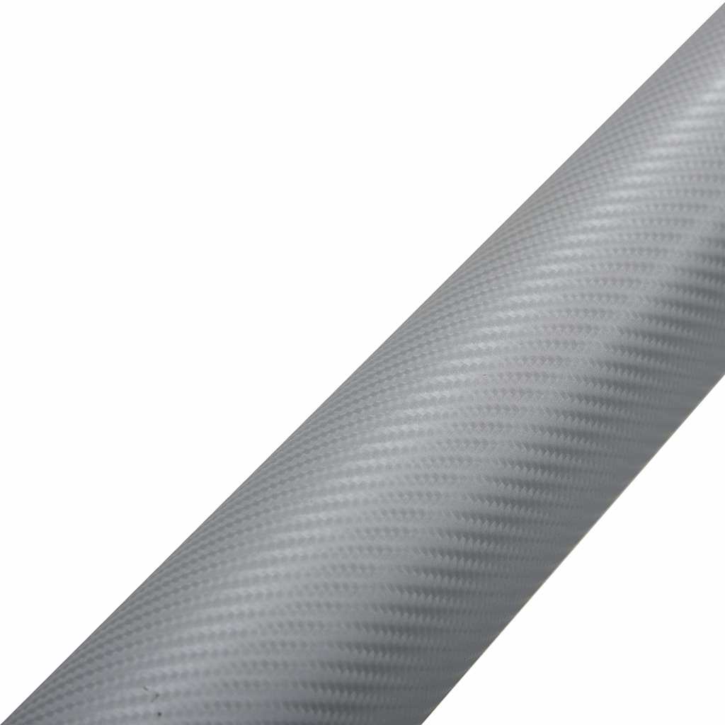 210727 vidaXL Car Films 2 pcs 4D Silver 100x150 cm+50x150 cm