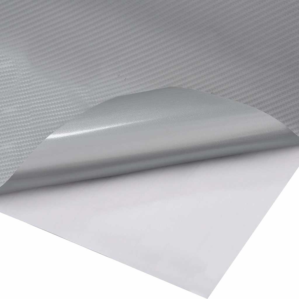 210727 vidaXL Car Films 2 pcs 4D Silver 100x150 cm+50x150 cm