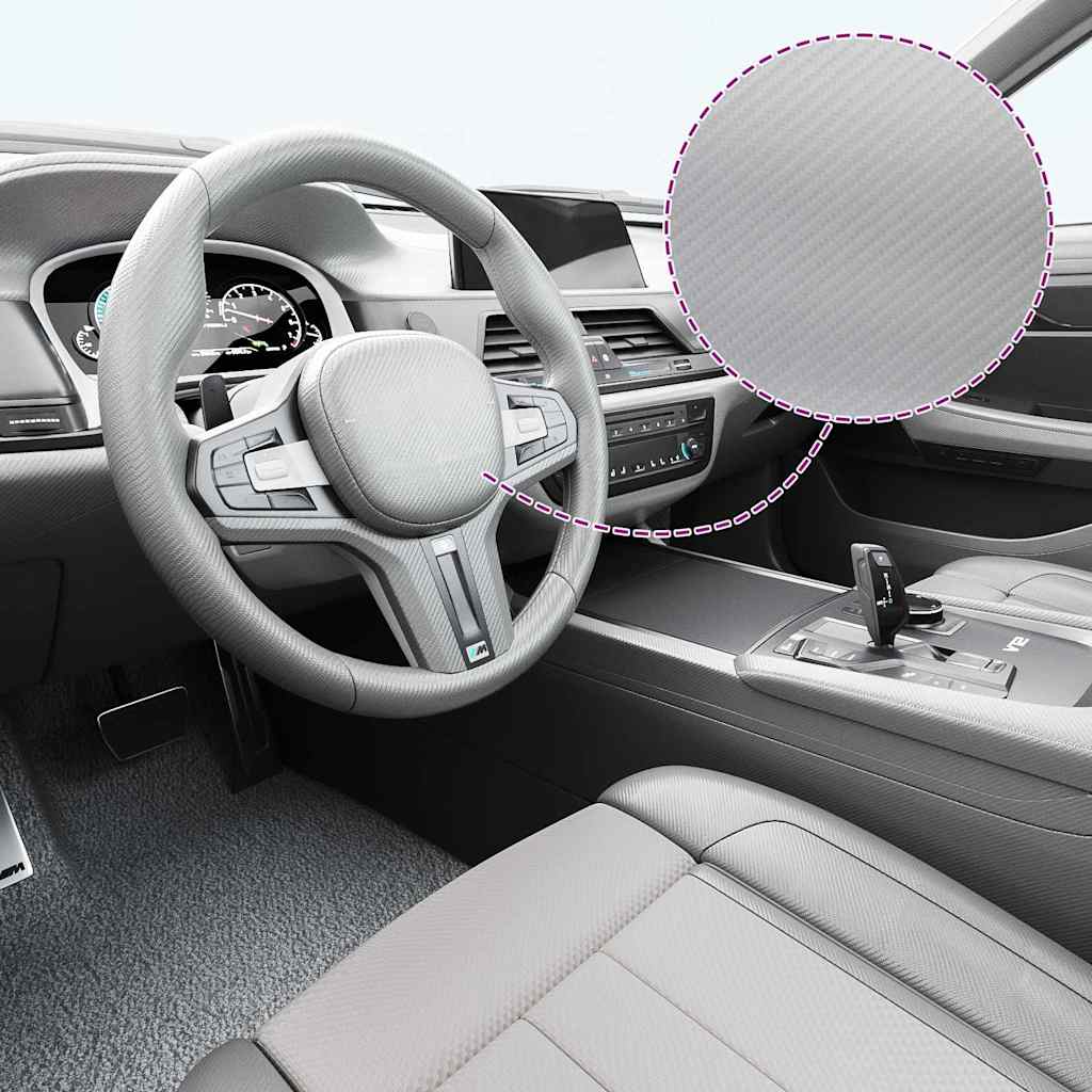 210727 vidaXL Car Films 2 pcs 4D Silver 100x150 cm+50x150 cm