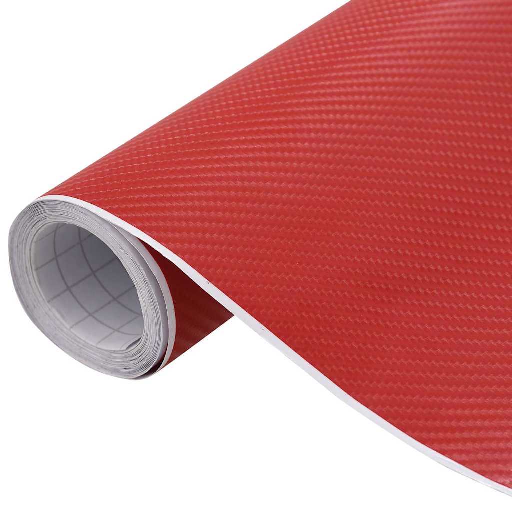 210731 vidaXL Car Films 2 pcs 4D Red 100x150 cm