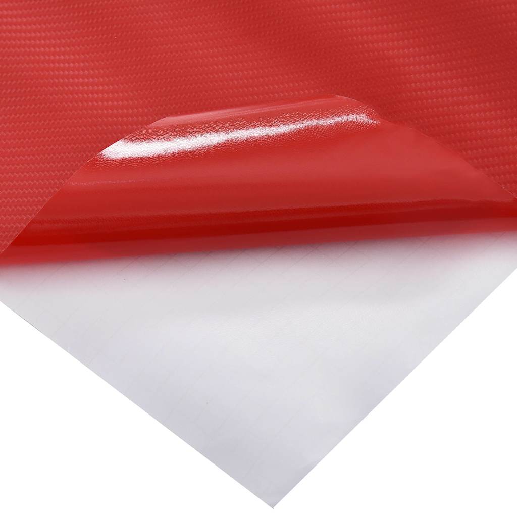 210731 vidaXL Car Films 2 pcs 4D Red 100x150 cm