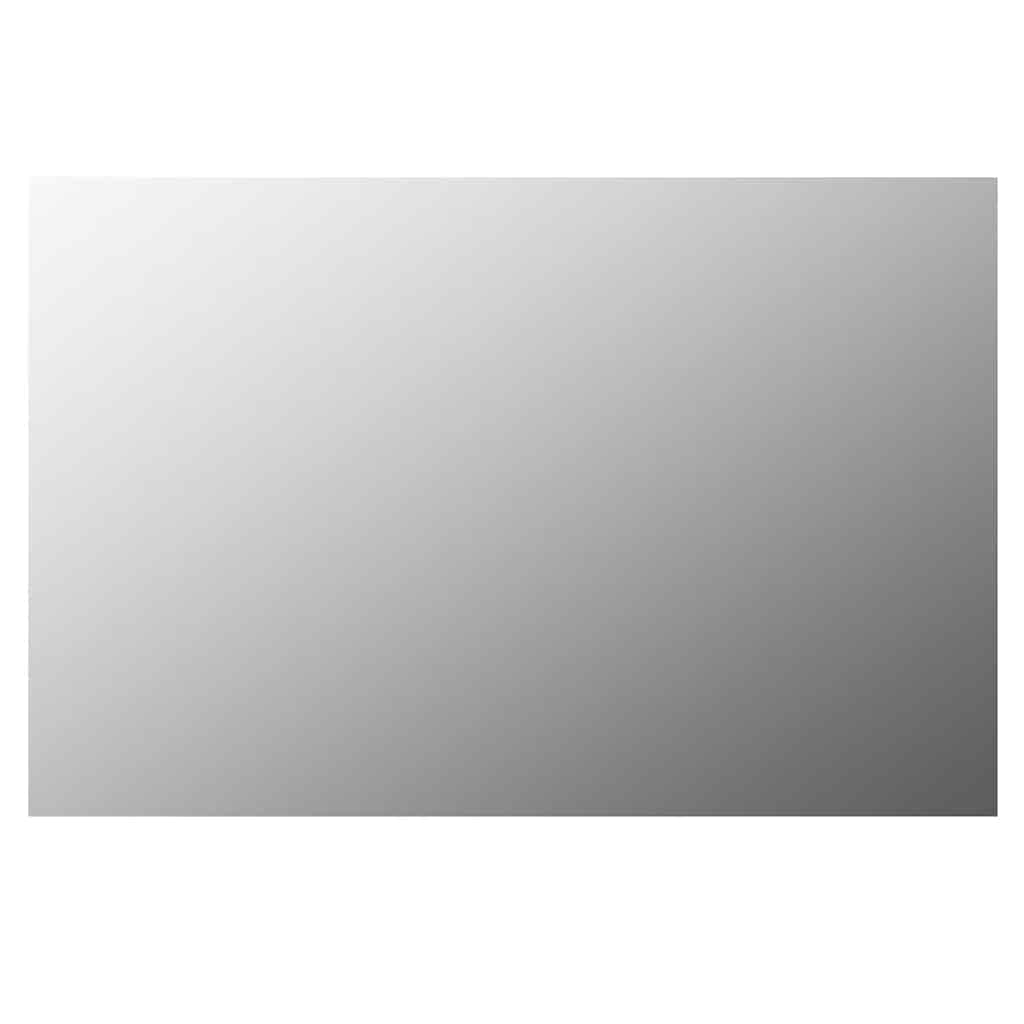 Wall Mirror with LED Lights Rectangular Glass