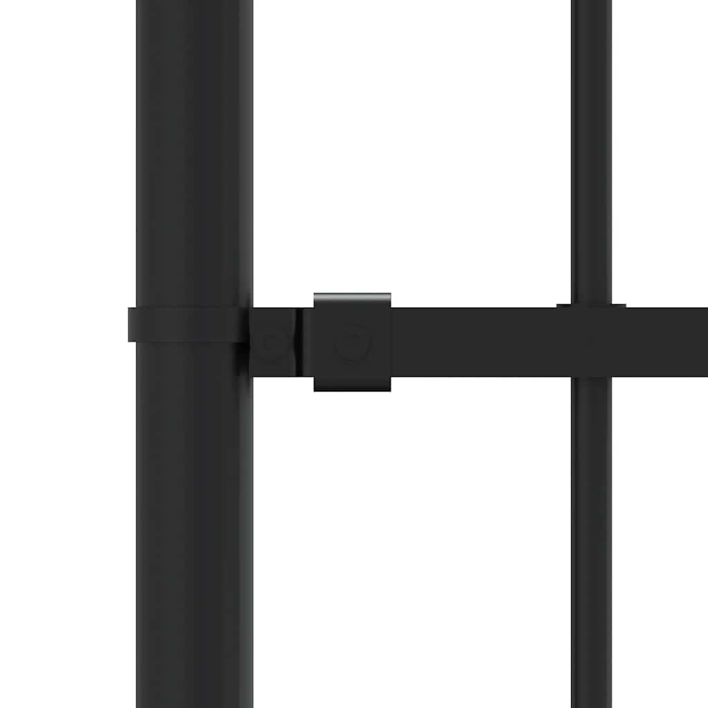 Garden Fence Woerden with Spear Top Black 240x100 cm Steel