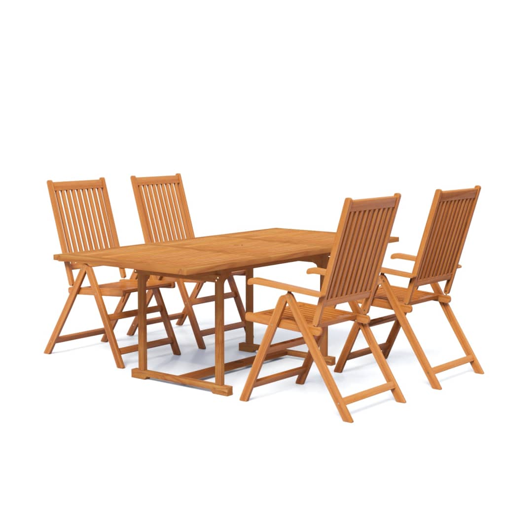 Garden Dining Set | Natural wood | Solid Acacia wood | Medium