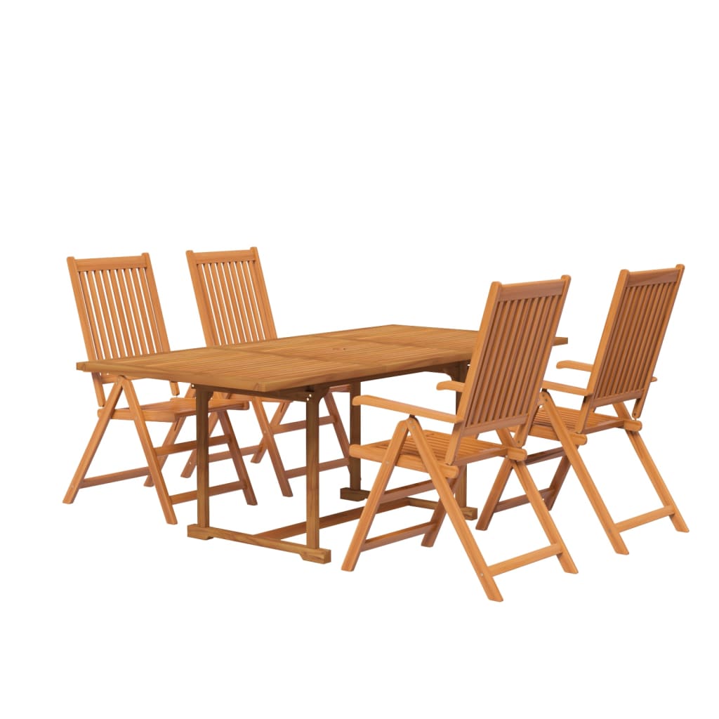 Garden Dining Set | Natural wood | Solid Acacia wood | Medium