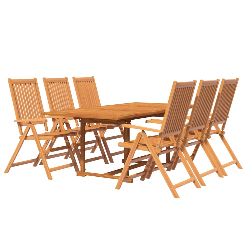 vidaXL 7 Piece Garden Dining Set Solid Wood Acacia