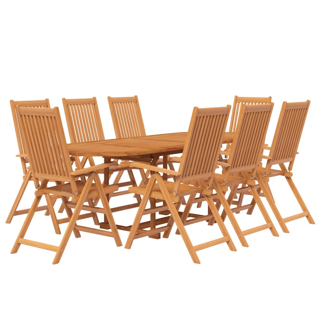 Garden Dining Set | Natural Wood Tone | Solid Acacia wood | Large