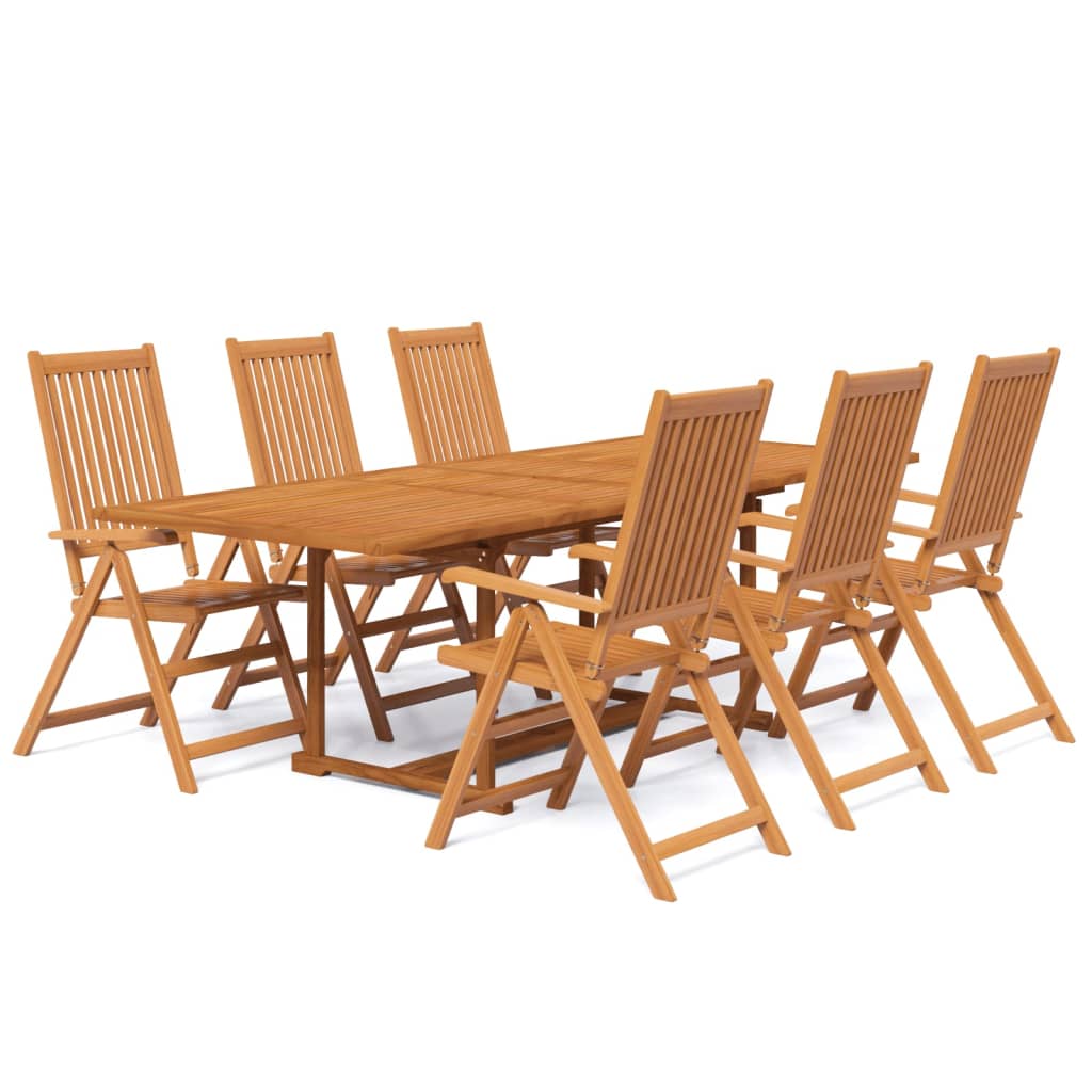 Garden Dining Set | Natural Wood | Solid acacia wood | Large | Extendable