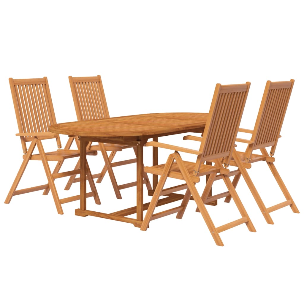 Garden Dining Set | Natural wood | Solid acacia wood | Medium