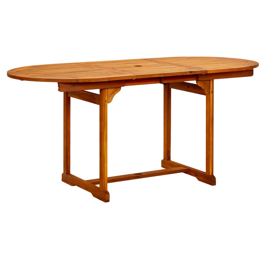 Garden Dining Set | Natural wood | Solid acacia wood | Medium