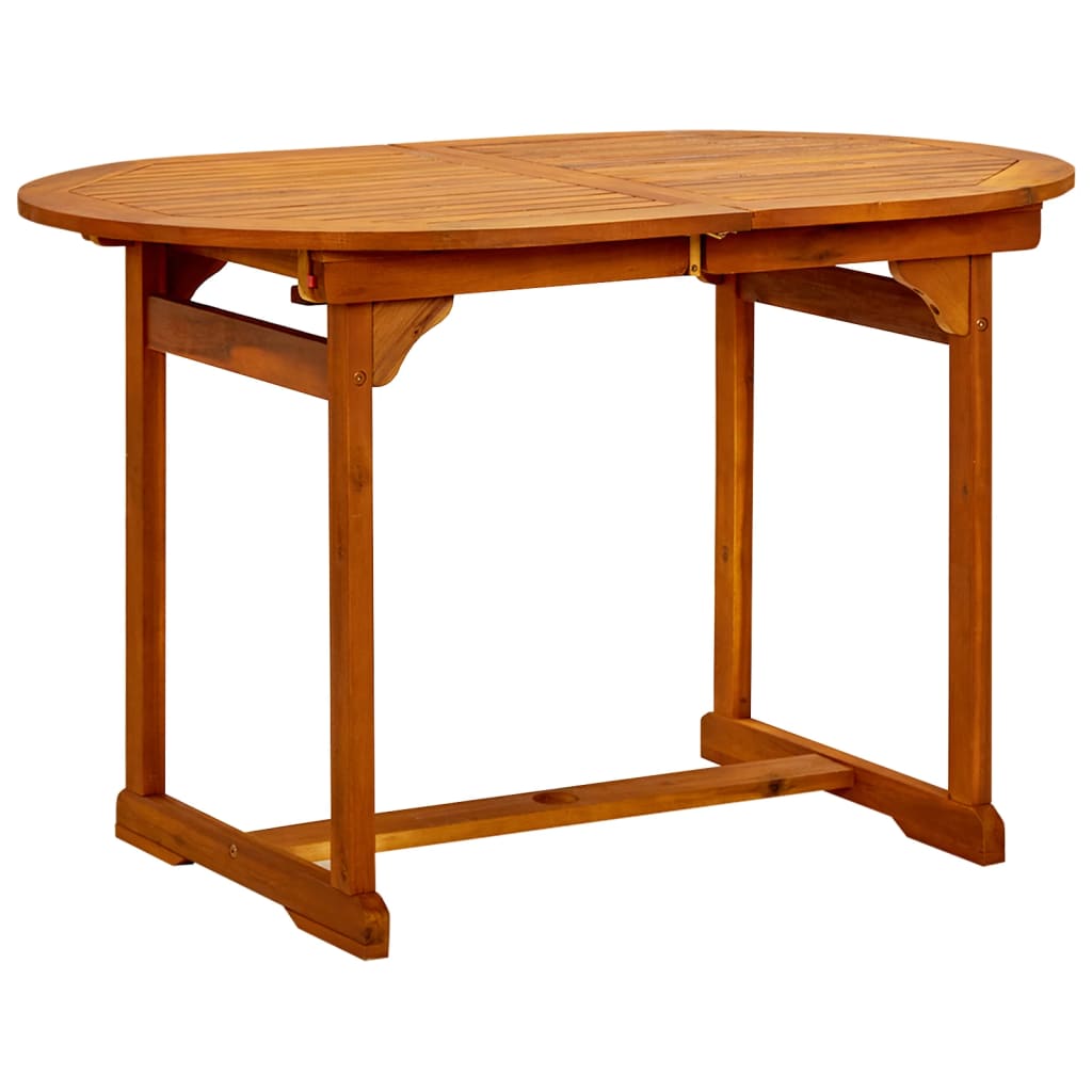 Garden Dining Set | Brown | Solid Acacia Wood | Medium | Extendable