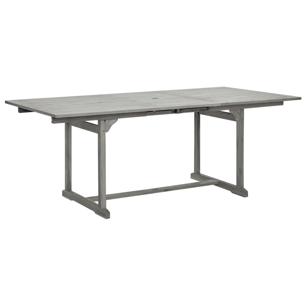 Garden Dining Set | Grey | Solid Acacia wood | Extendable |  Extendable