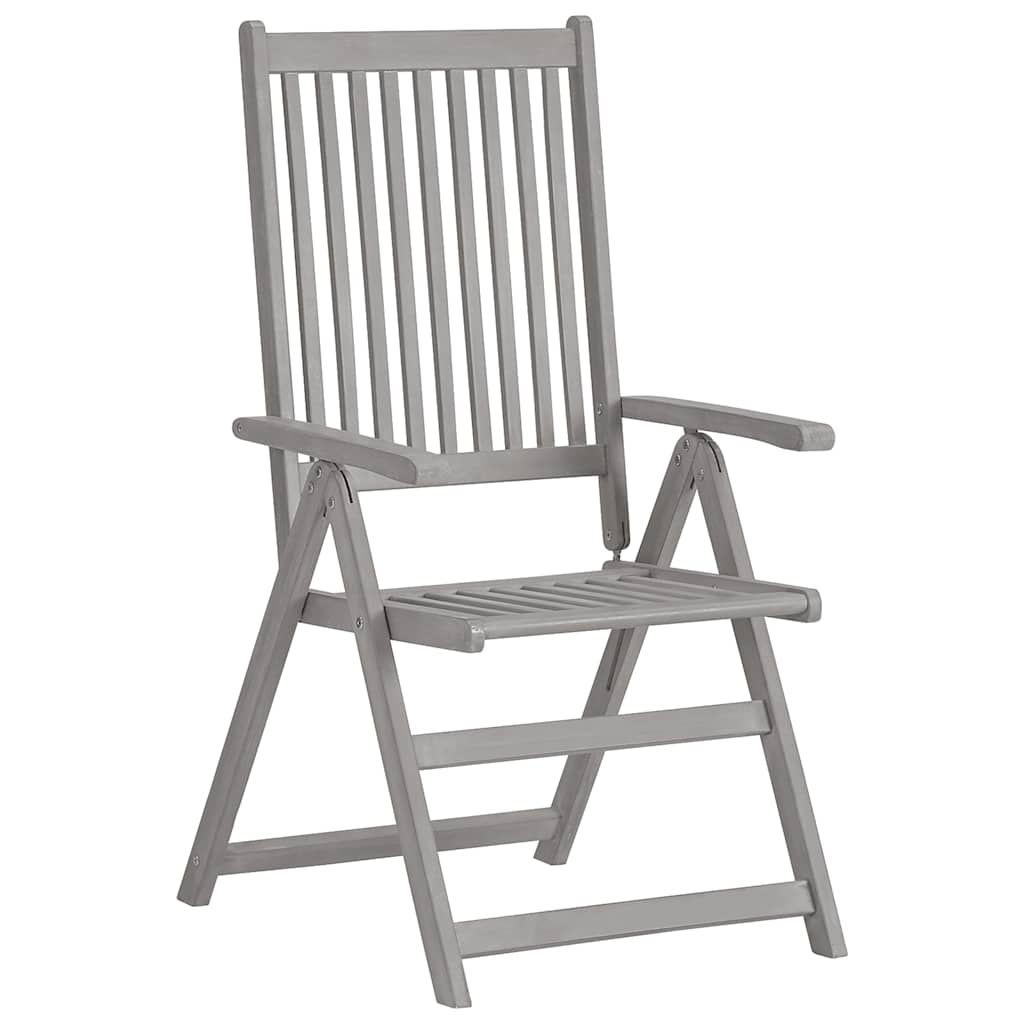Garden Dining Set | Grey | Solid acacia wood | Medium | Extendable