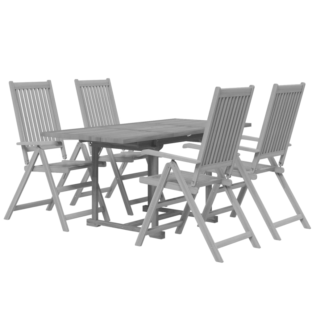 Garden Dining Set | Grey | Solid Acacia wood | Standard | Extendable