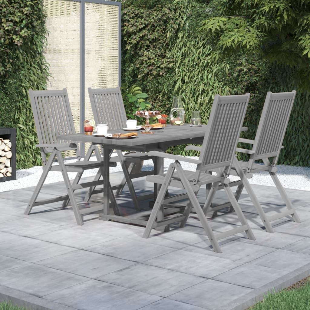 Garden Dining Set | Grey | Solid Acacia wood | Standard | Extendable