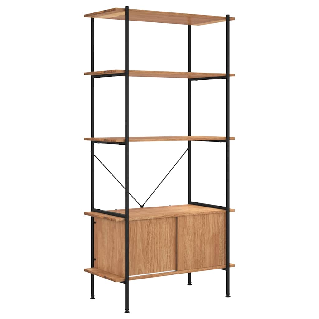 5-Tier Shelving Unit with Cabinet 80x40x163 cm
