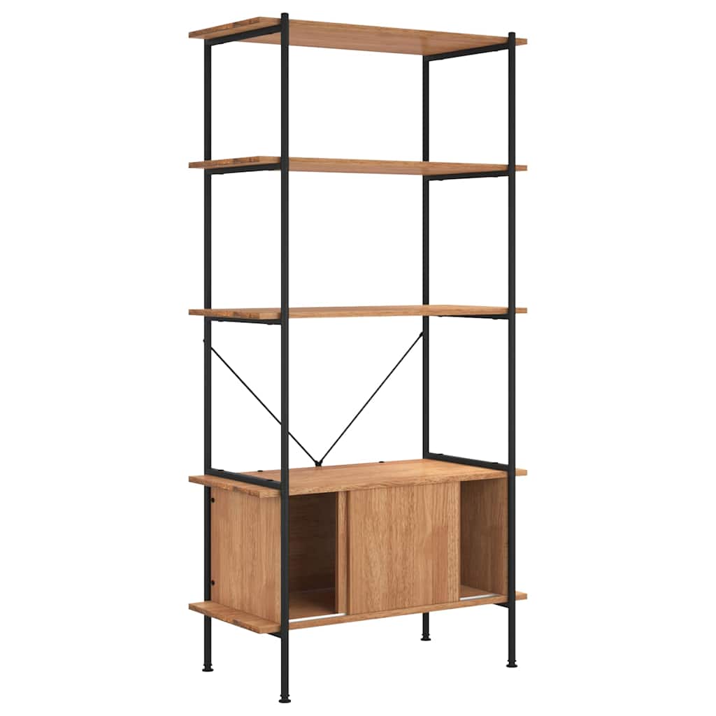 5-Tier Shelving Unit with Cabinet 80x40x163 cm